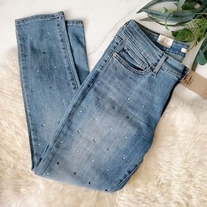 NWT Levi's 711 Skinny Studded Ankle Jeans
